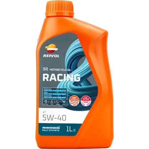 Óleo De Motor Repsol Para Moto 5W-40 Racing 4T Sintético 1L (MP)
