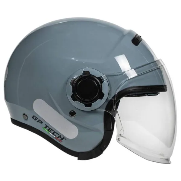 Capacete GP Tech OP13A Zoom Mono Metalizado Cinza 60 (MP)