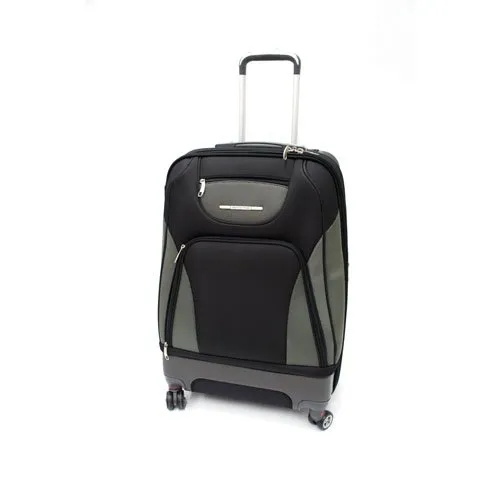 Mala De Viagem Média Latcor ALRE080 Com 4 Rodas Preto E Cinza