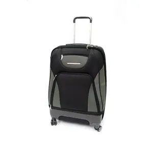 Mala De Viagem Média Latcor ALRE080 Com 4 Rodas Preto E Cinza