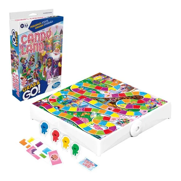 Jogo de Tabuleiro - Candy Land - Portatil - Hasbro