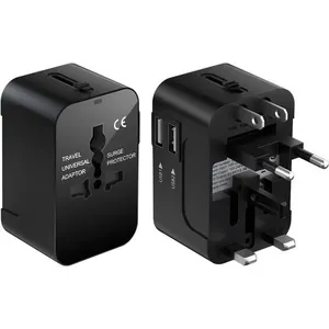 Adaptador de Viagem Universal Efish Preto A-BI