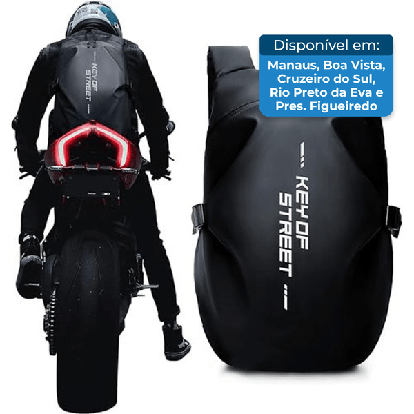 Mochila Para Motociclista Weplan Preto A-BI
