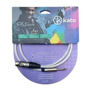 Cabo De Microfone Kato K2 XLR/P10 BR 1m (MP)