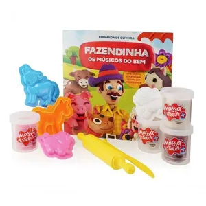 Livro Fazendinha C- 4 Potes De Massinha - Estrela