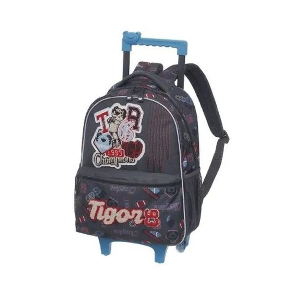 Mochila De Rodinhas Pacific Tigor Tigre Champion 43cm 977U07 (MP)