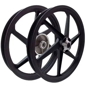 Aro Liga Leve BHD Biz 100/110/125 ESD Freio A Disco Mod 6 Pontas Preto (MP)