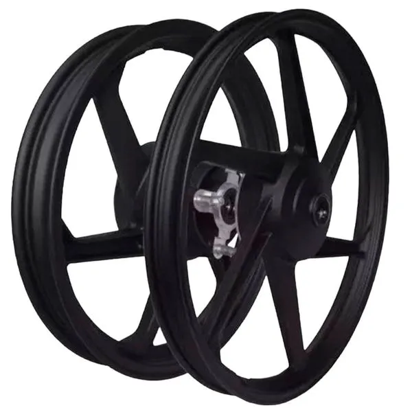 Aro Liga Leve BHD Pop 100 / Pop 110 / Pop 110i 2007 A 2024 Freio A Tambor Mod 6 Pontas Preto (MP)