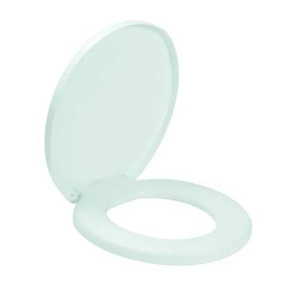 Assento Almofadado Oval Branco Para Bacia Oval - Amanco