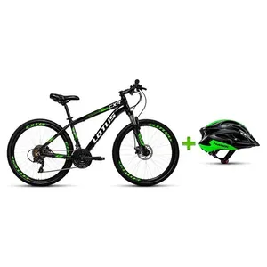 Bicicleta Cairu Aro 29 Lotus CXR 17.5 21V Alumínio Preto E Verde (MP)