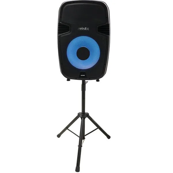 Caixa de Som Amplificada Mystic Bluetooth Com Microfone Sem Fio Preto MY-PS505T