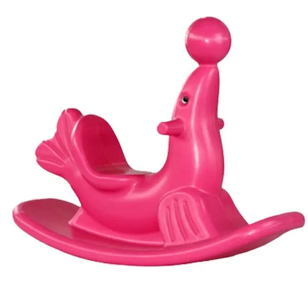 Gangorra Infantil Foca BB Bolinhas Rosa (MP)
