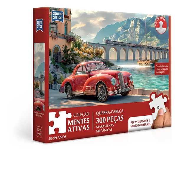 Quebra-Cabeça - Mentes Ativas - Maravilhas Mecânicas - 300 Peças - Toyster