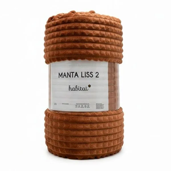 Manta King Habitat Liss 2 240x260cm Terracota (MP)