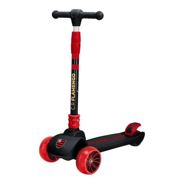 Patinete Dobrável Infantil 3 Rodas Flamengo Scooter Net Zoop Toys FLA0006