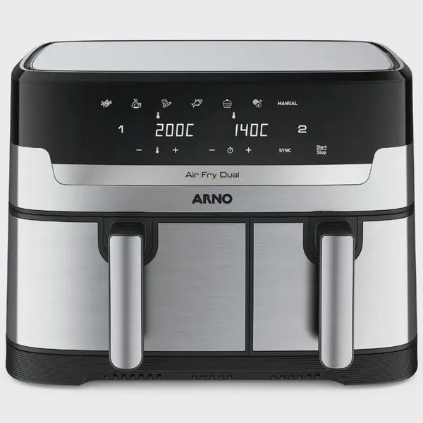 Air Fryer Dual com 8,3 Litros de Capacidade Arno - AFD2