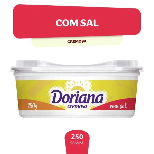 Margarina Cremosa com Sal Doriana 250g