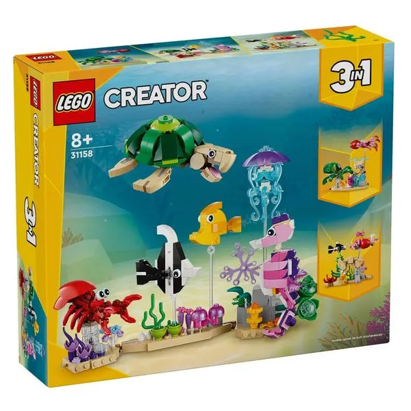 Bloco Lego Creator Animais Marinhos 31158