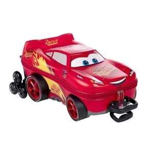 Mochila de Rodinhas 3D Maxtoy Cars McQueen Vermelho Único