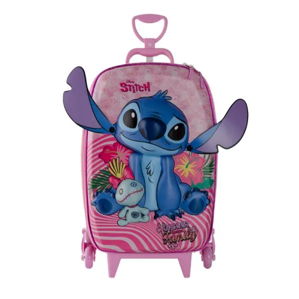 Mala Infantil Stitch Rosa