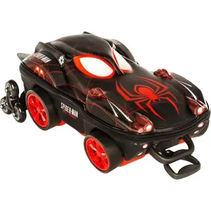 Mochila de Rodinhas 3D Maxtoy Homem Aranha Miles Preto Único