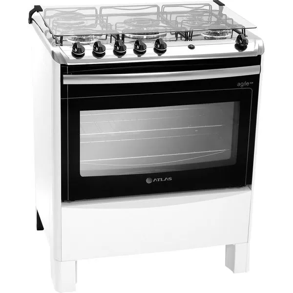 Fogão 5 Bocas de Piso Atlas Agile Top Branco Bivolt