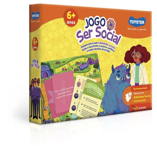 Jogo Educativo - Jogo Ser Social - 01 à 02 Jogadores - Toyster