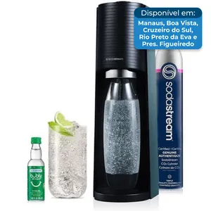 Máquina Sodastream para Gaseificar Bebidas Preta A-BI