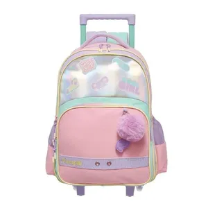 Mochila de Rodinhas Pacific Com Alça Pampili Colors Rosa Único