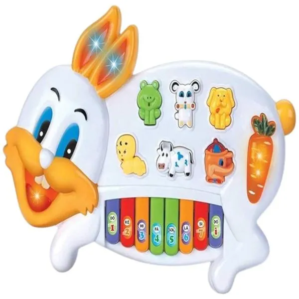 Piano Musical Infantil Coelhinho Braskit 6301 (MP)