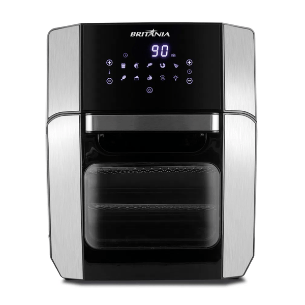 Air Fryer Oven Britânia 12 Litros 1800W 2 Assadeiras Preto BFR2100P 110V