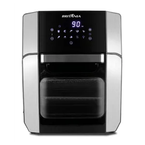 Air Fryer Oven Britânia 12 Litros 1800W 2 Assadeiras Preto BFR2100P 110V