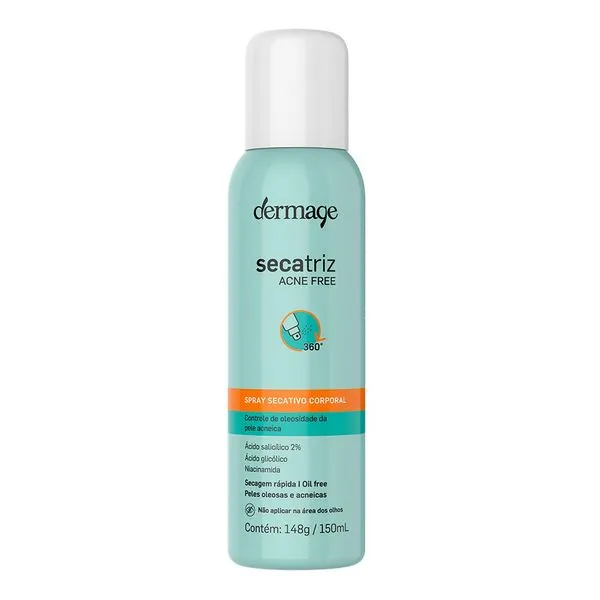 Spray Secativo Dermage Para Acne Secatriz Free 150ml