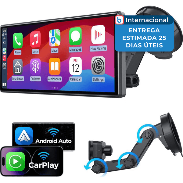 Tela Automotiva Appl Jataza Sem Fio 26.1CM Preto A-MBI