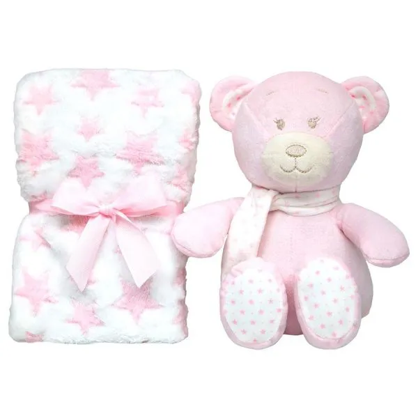 Kit Presenteável Buba Ursinho Com Matinha Soninho Rosa Único