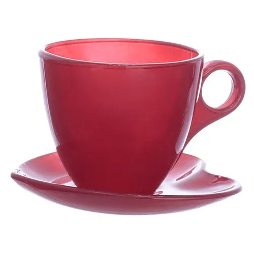 Jogo 8 Peças Xícaras Para Chá Hauskraft 170 ml JGCH070/VM Vermelho