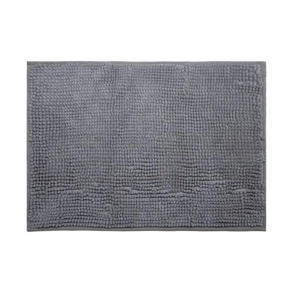 Tapete Para Banheiro Bella&Co Popcorn Cinza Escuro 40x60cm (MP)