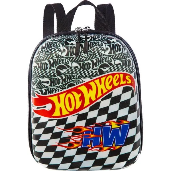 Mochila Pequena Maxtoy Hot Wheels Preto Único