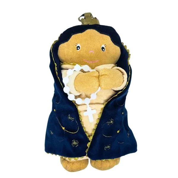 Pelúcia Religiosa Amor Divino 25cm Hipoalergênica Modelos À Escolher, Zip, Presente Religioso Azul