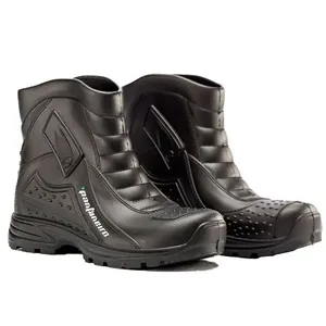 Bota De Chuva Impermeável N°41/42 Pantaneiro Cano Curto Preto (MP)