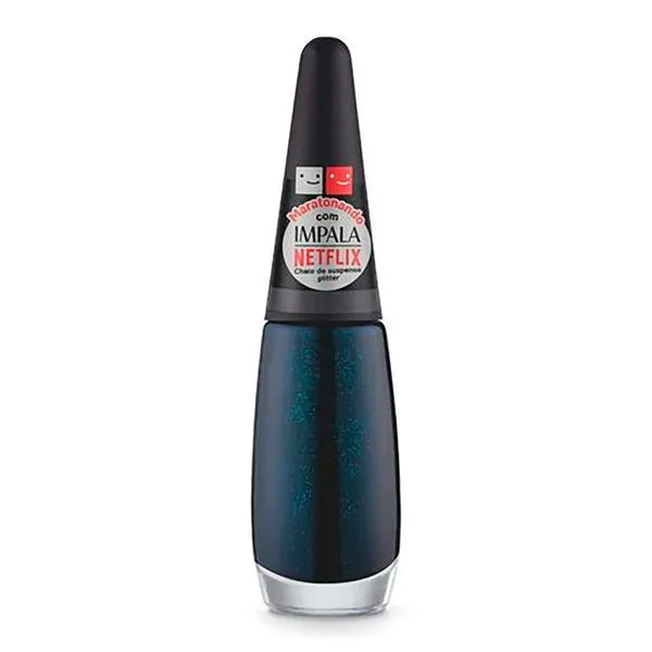 Esmalte Glitter Impala Netflix Maratonando Cheio De Suspense 7,5ml