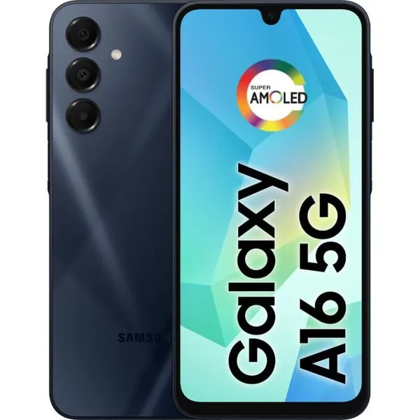 Smartphone Samsung Galaxy A16 5G 256GB + 8GB de RAM Tela 6.7” FHD+ Super AMOLED Câmera de 50MP - Azul Escuro
