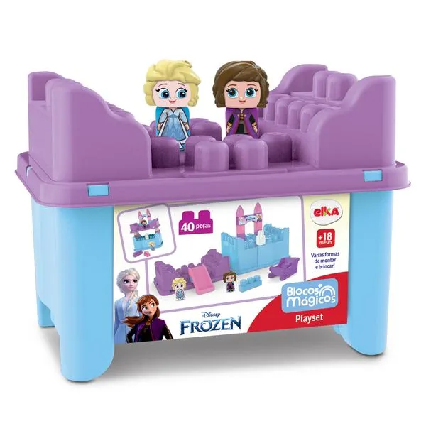 Blocos Infantis - Disney - Frozen - Blocos Mágicos - Elka