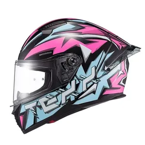 Capacete Texx Raptor Genesis Rosa E Branco 58 (MP)