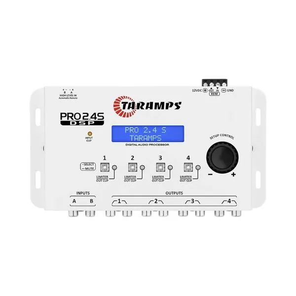 Processador De Áudio Automotivo Taramps PRO 2.4S Branco (MP)