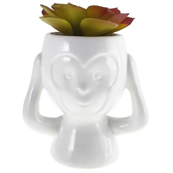 Planta Com Vaso Noritex Branco 567-49231