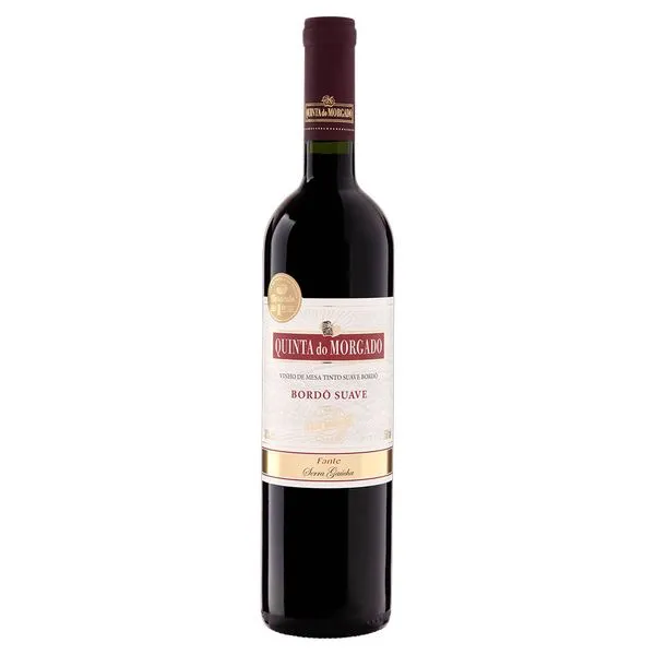 Vinho Brasileiro Tinto Suave Quinta do Morgado York Madeira Bordô Serra Gaúcha Garrafa 750ml