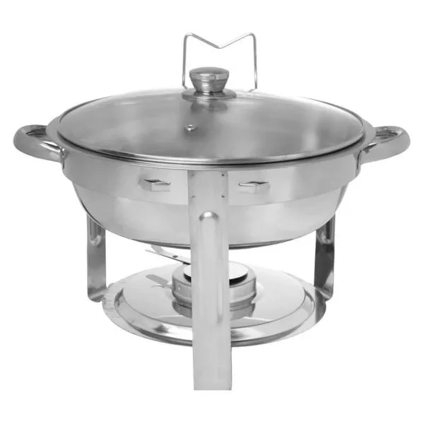 Rechaud Hauskraft Com Tampa De Vidro Inox 4L RCHD001 (MP)