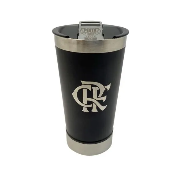 Copo Térmico Flamengo Cebola Brindes Penta Preto 004376 (MP)