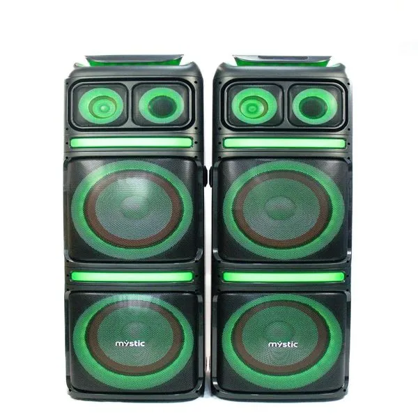 Caixa de Som Amplificada Mystic 100W X2 Bluetooth Com Microfone Sem Fio Vhf My-Ps492U (MP)